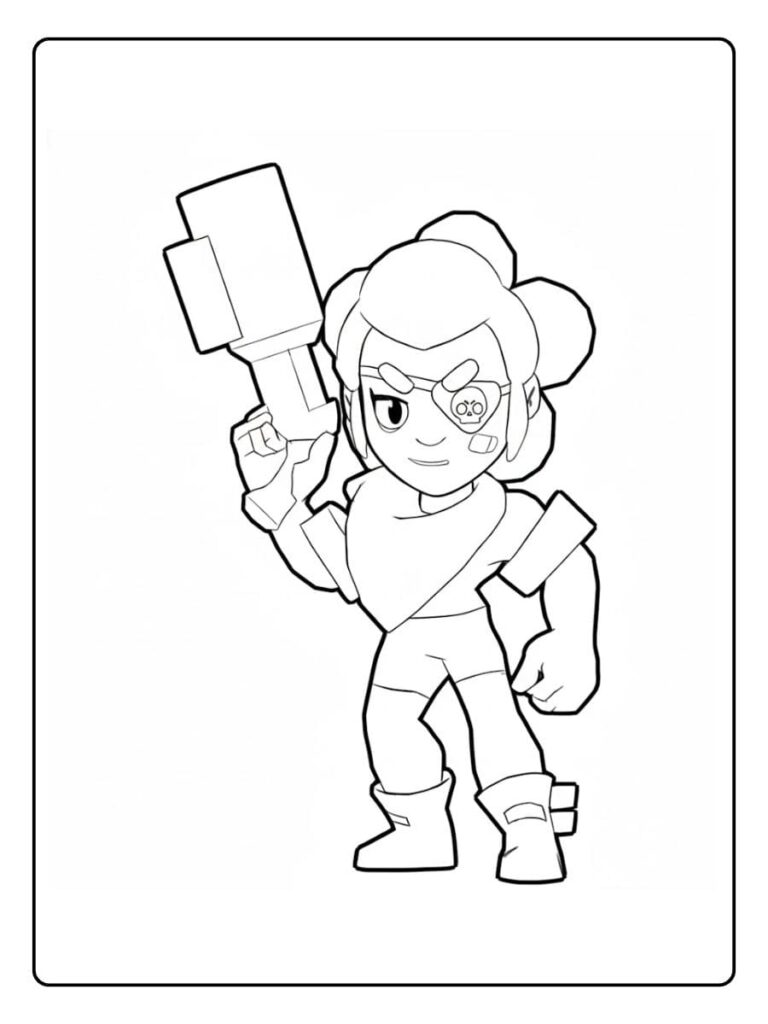 Belle Brawl Stars kleurplaat