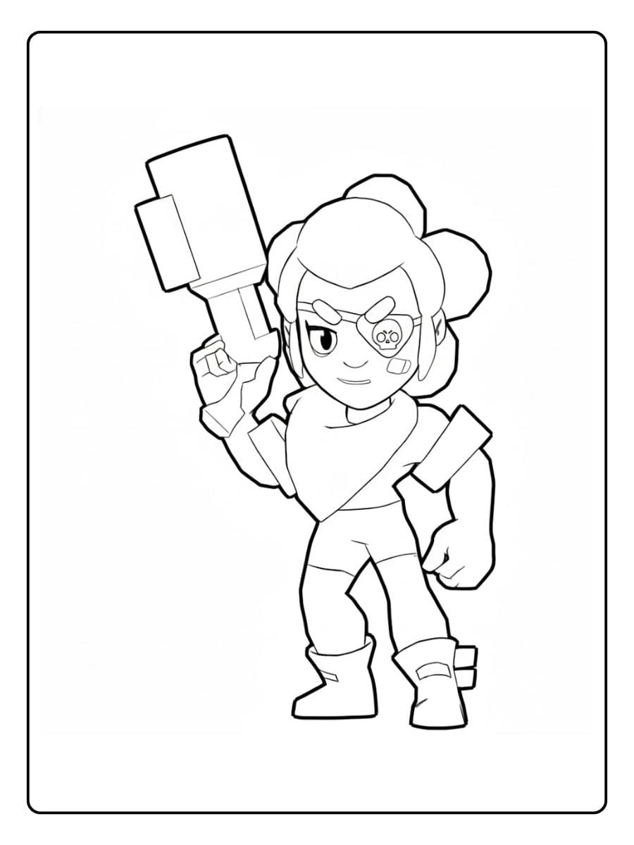 Belle Brawl Stars kleurplaat