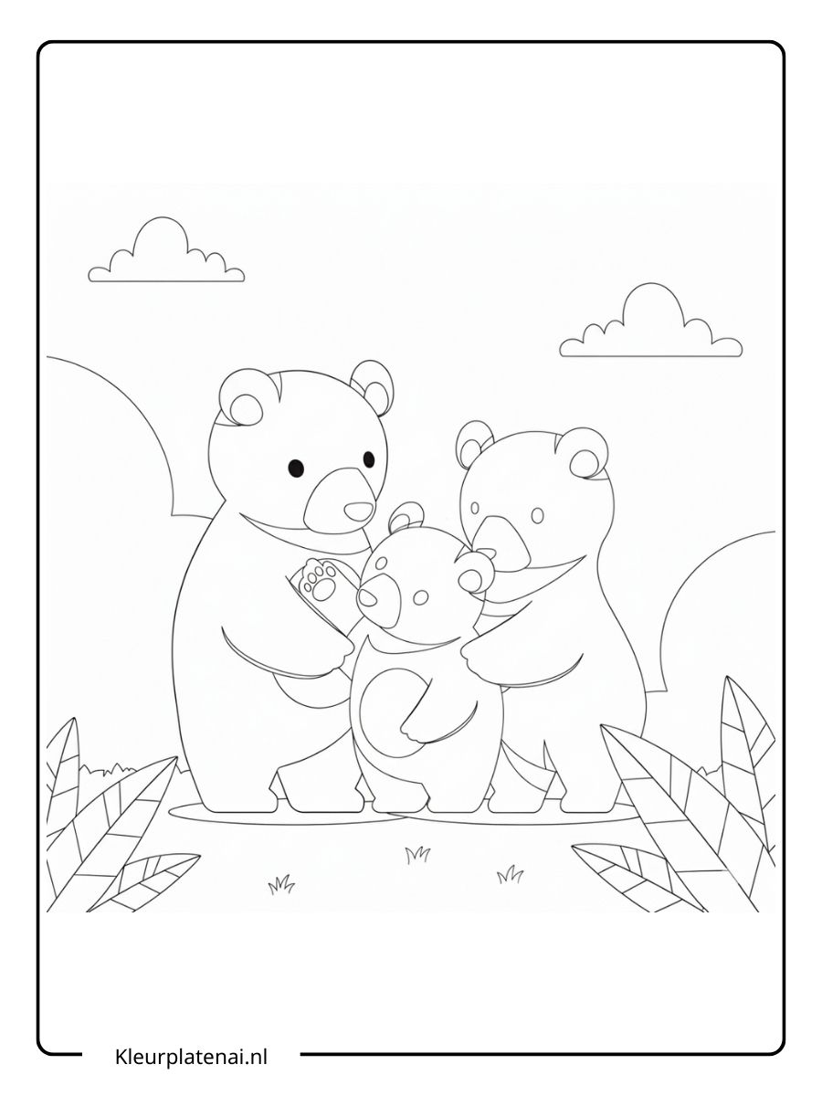 Beren Kleurplaat (11)