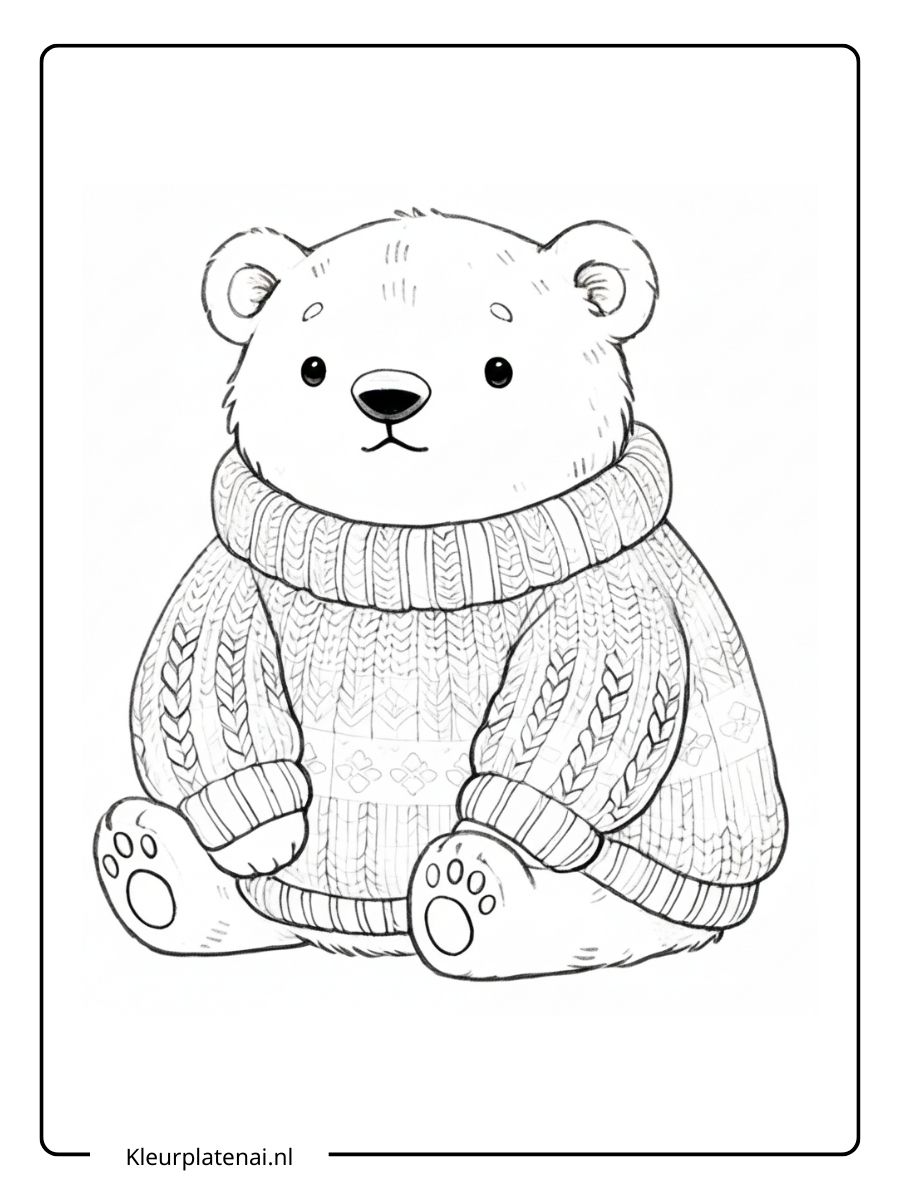 Beren Kleurplaat (13)