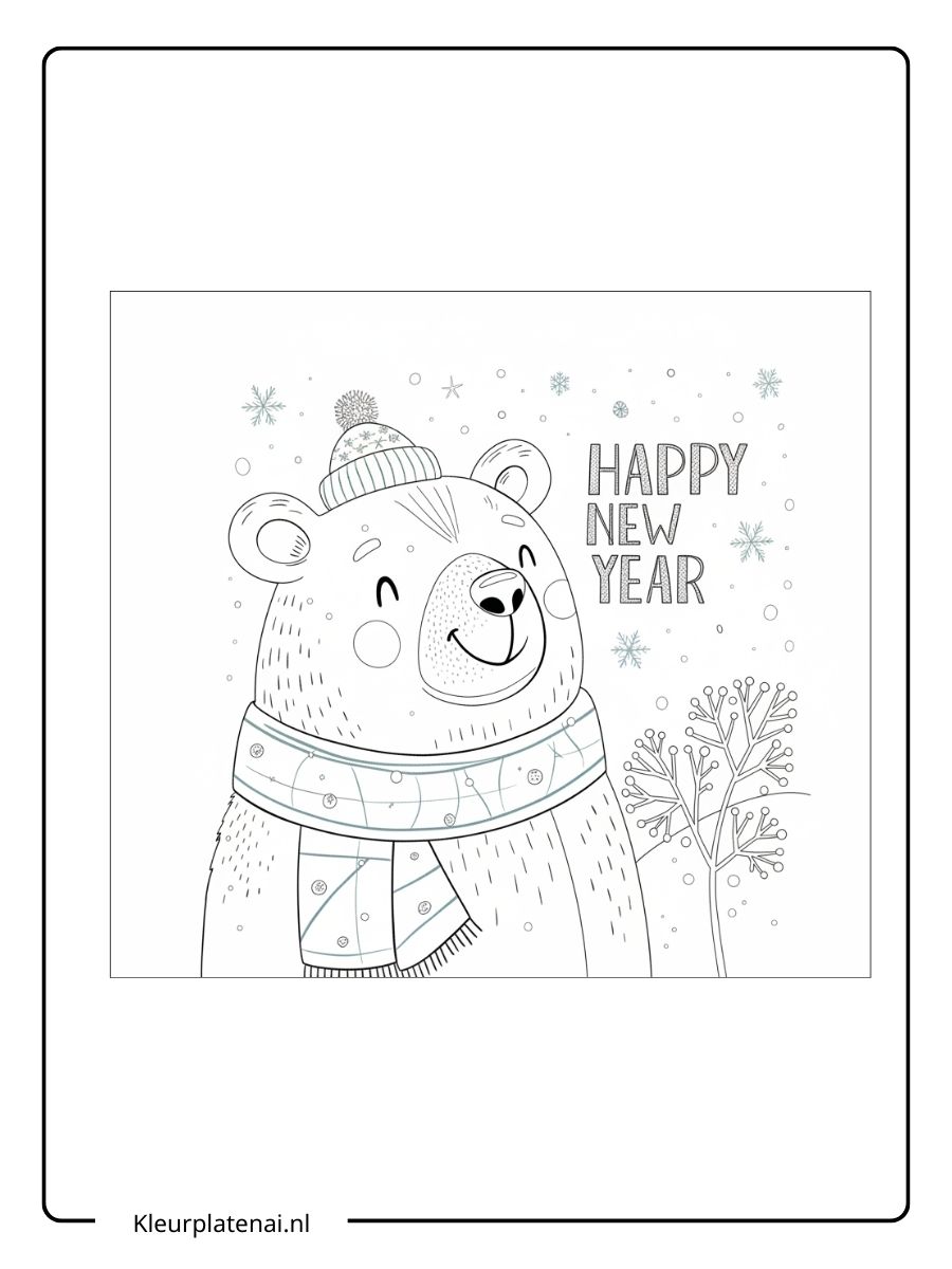 Beren Kleurplaat (14)