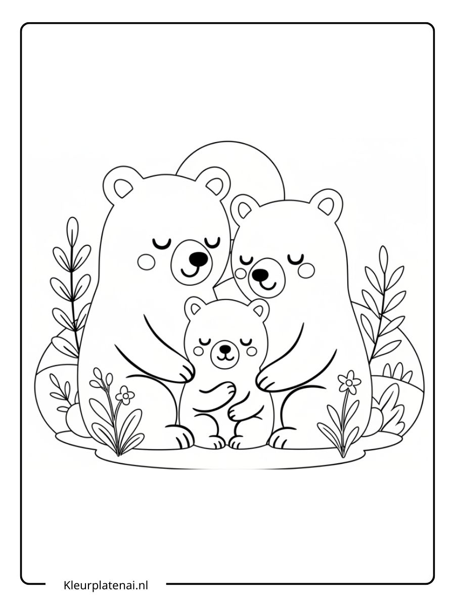 Beren Kleurplaat (20)