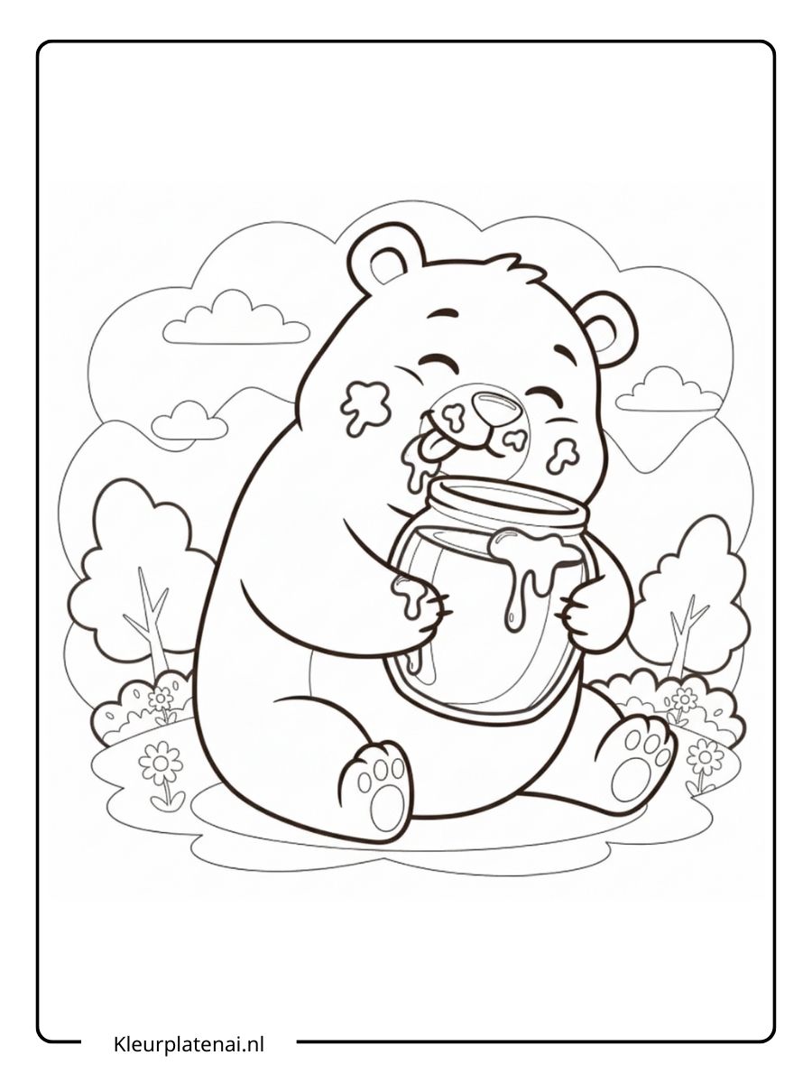 Beren Kleurplaat (3)