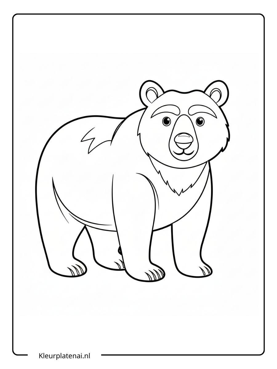 Beren Kleurplaat (5)