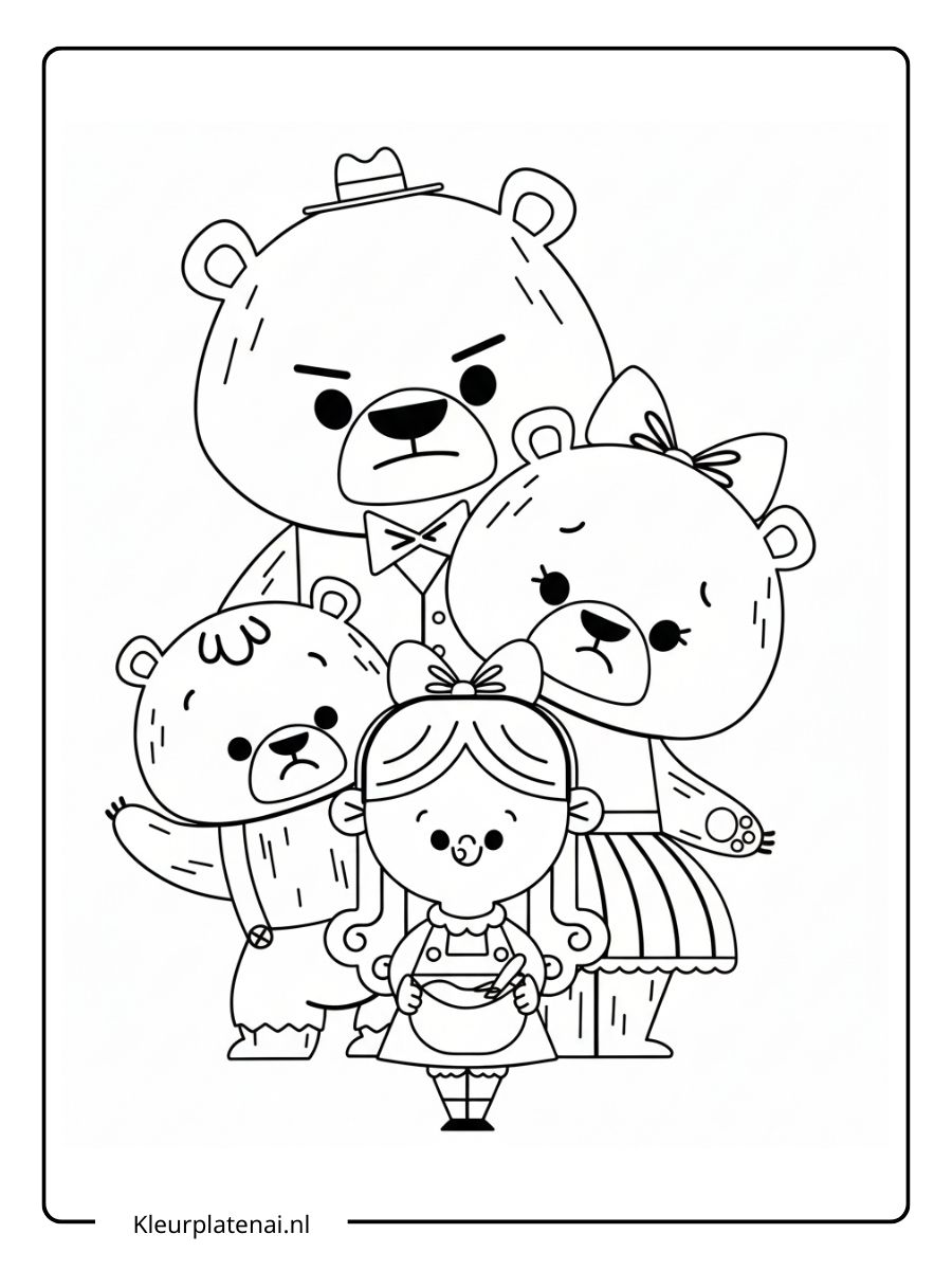 Beren Kleurplaat (7)