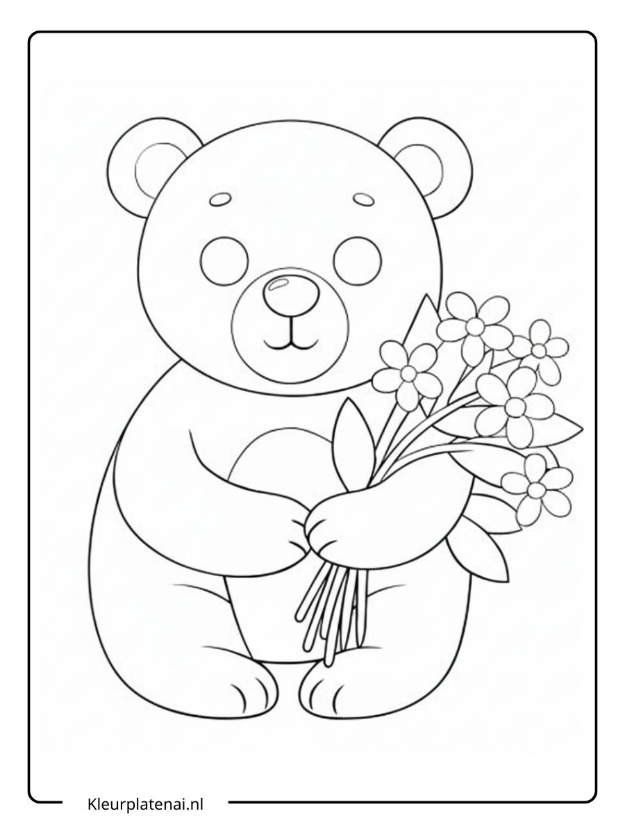Beren Kleurplaat (8)