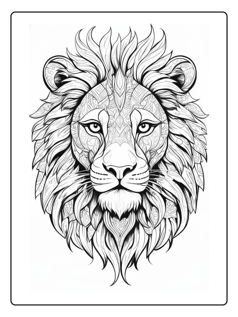 Dieren Mandala Kleurplaat (10)