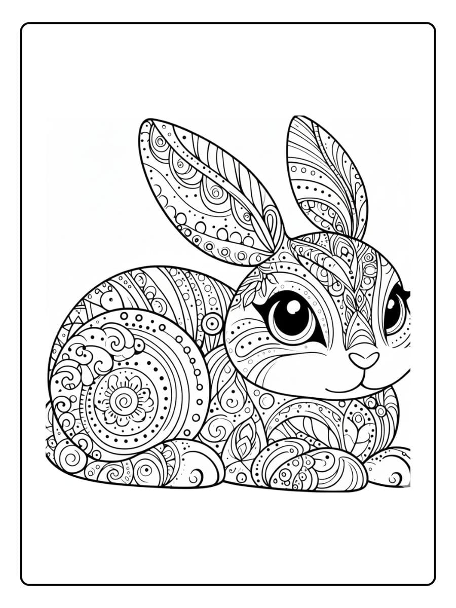 Dieren Mandala Kleurplaat (2)