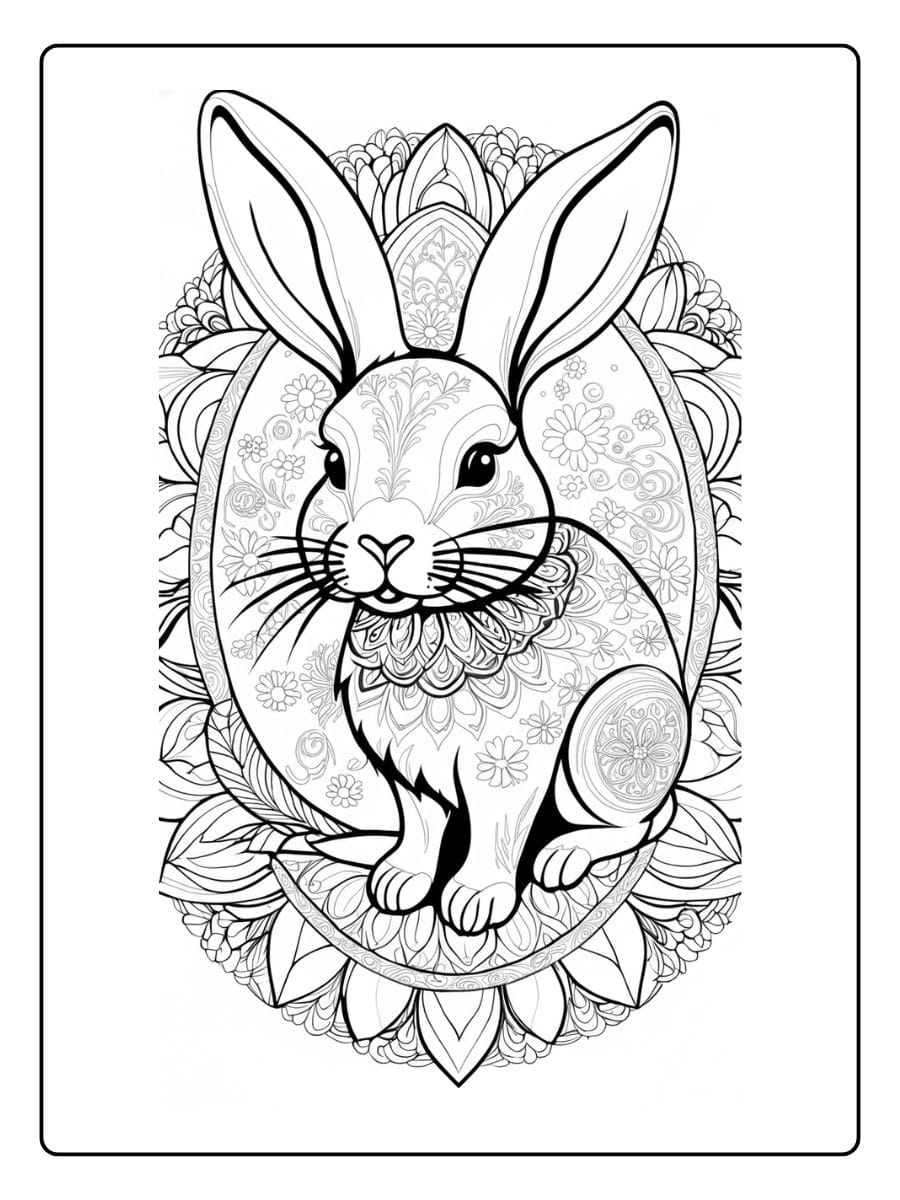 Dieren Mandala Kleurplaat (3)