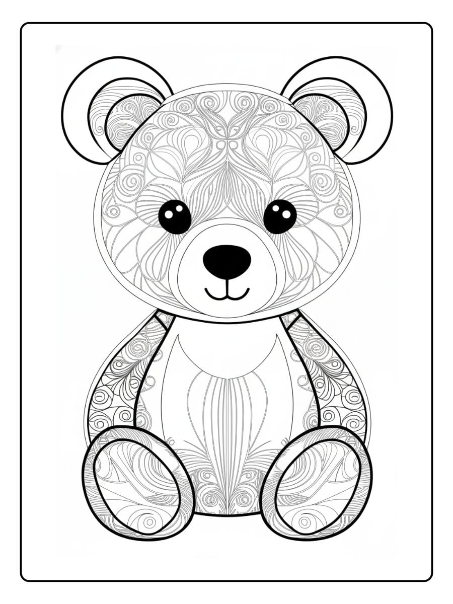 Dieren Mandala Kleurplaat (4)