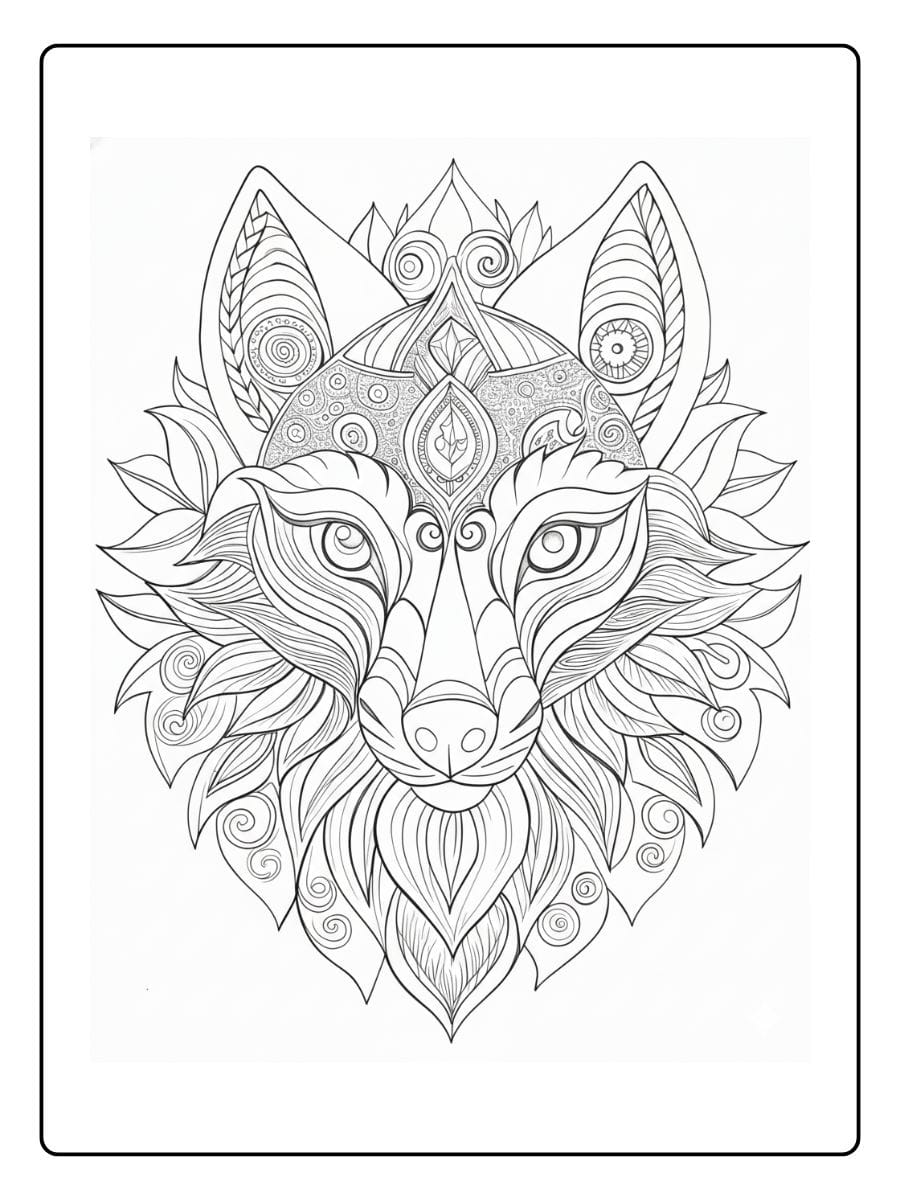 Dieren Mandala Kleurplaat (9)