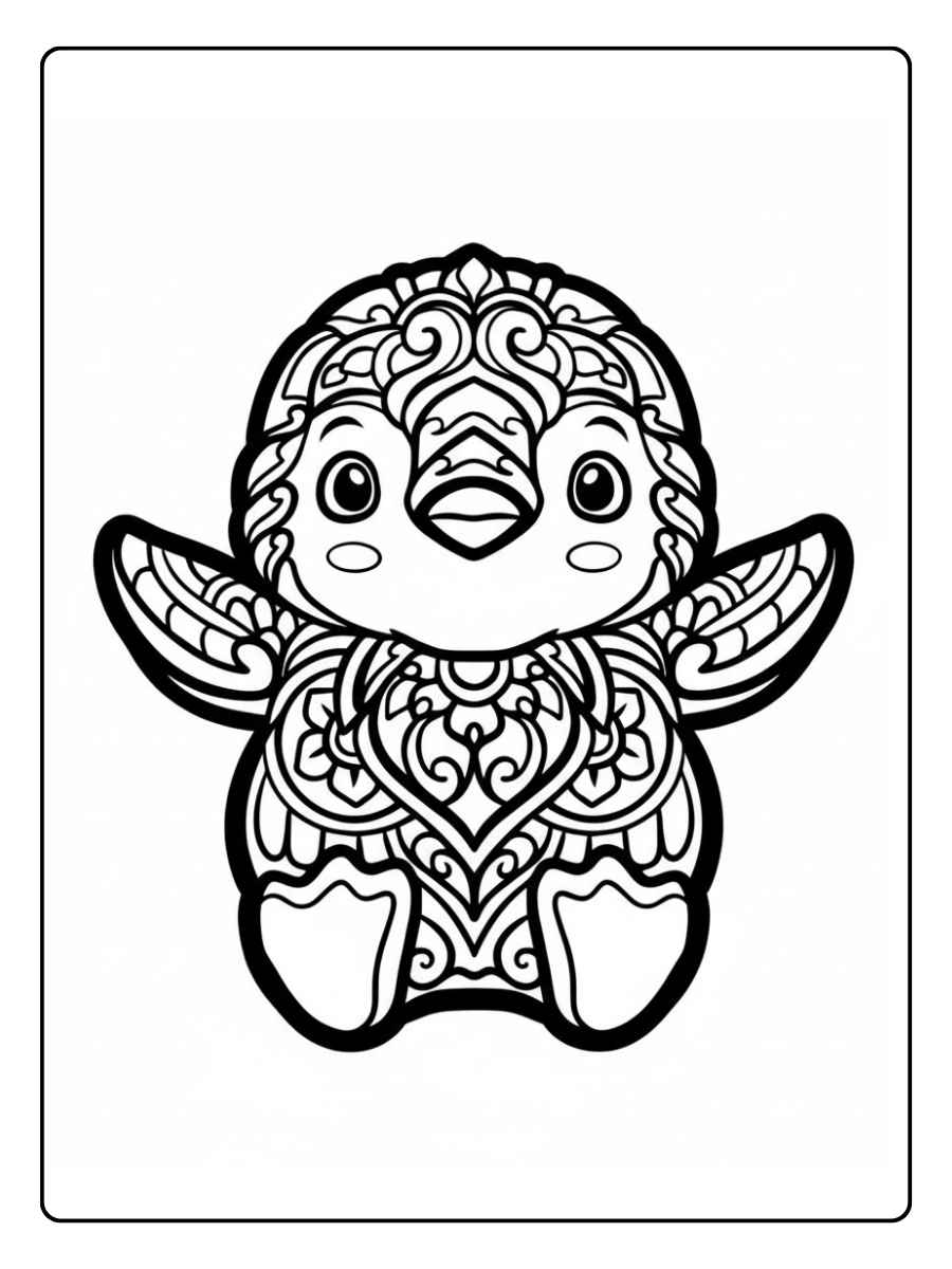 Dieren Mandala Kleurplaat Afrikaanse Safari in Rondjes