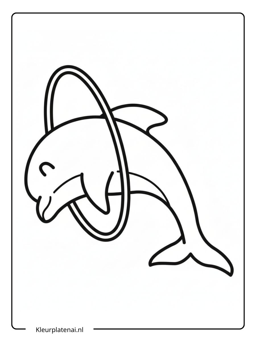 Dolfijn Kleurplaat (15)