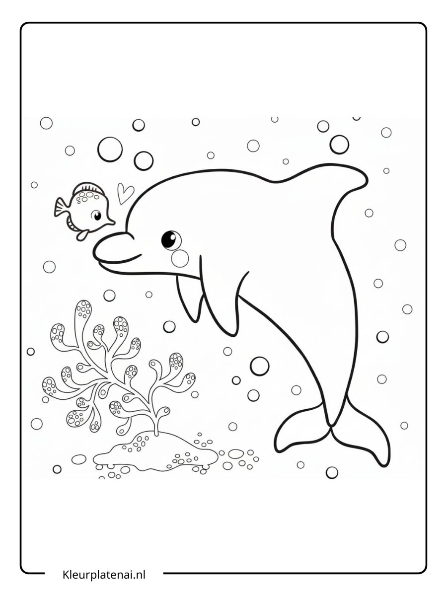 Dolfijn Kleurplaat (18)