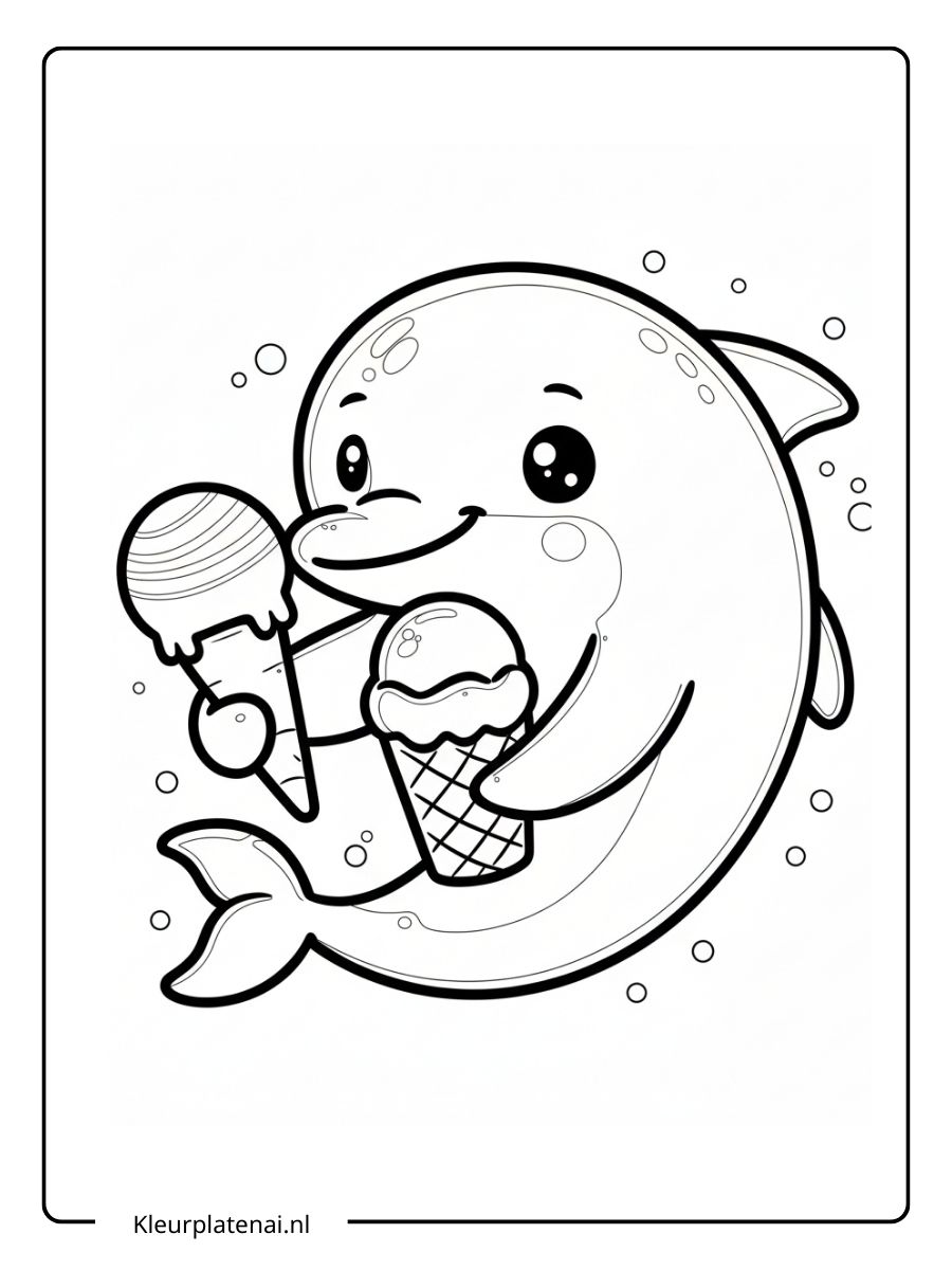 Dolfijn Kleurplaat (6)
