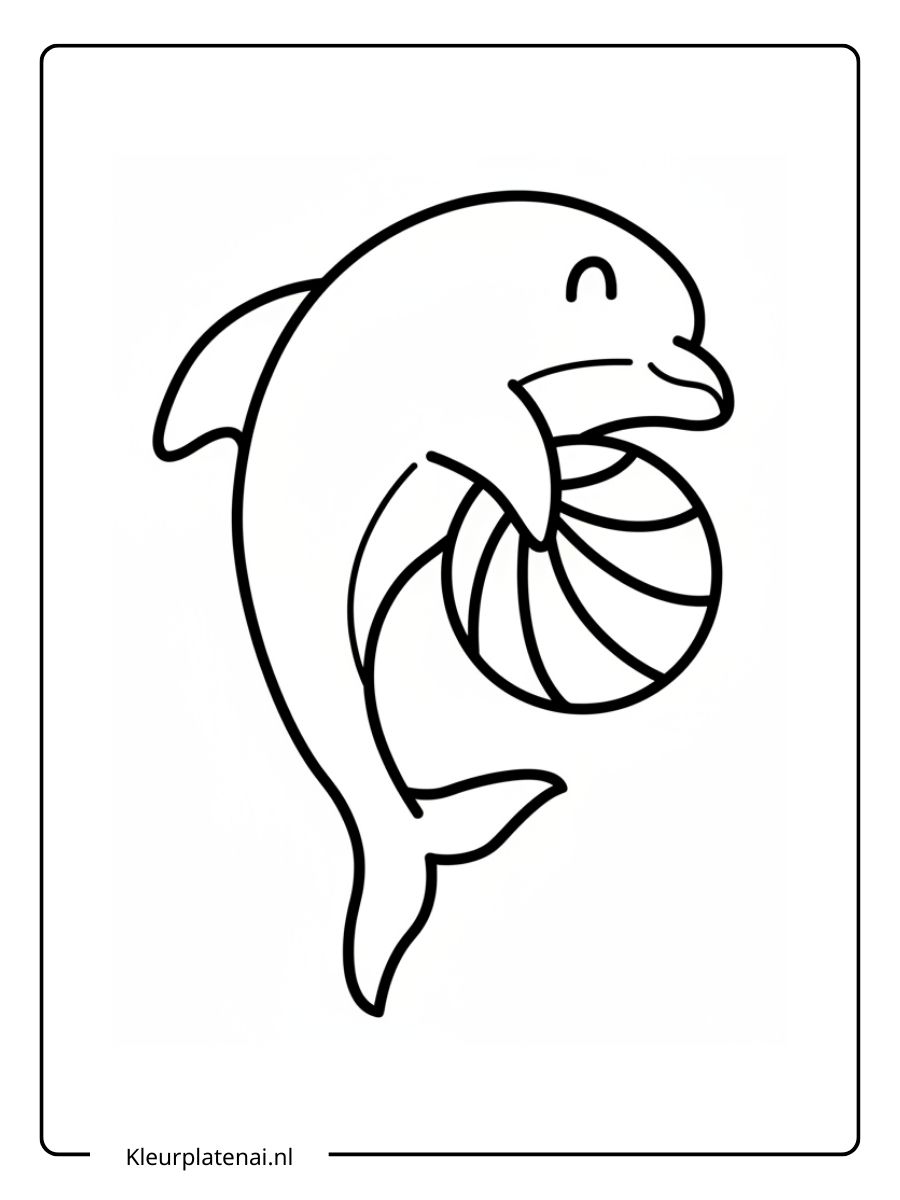 Dolfijn Kleurplaat (8)