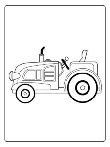 Eenvoudige Kleurplaat Trekker