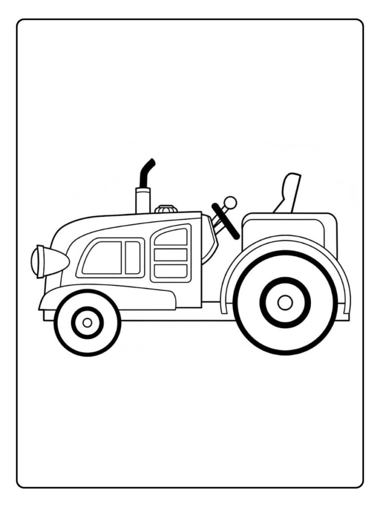 Eenvoudige Kleurplaat Trekker