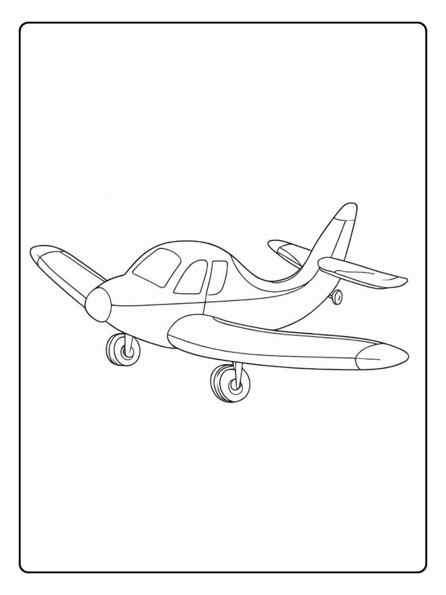 Eenvoudige kleurplaat voertuigen Grappige auto