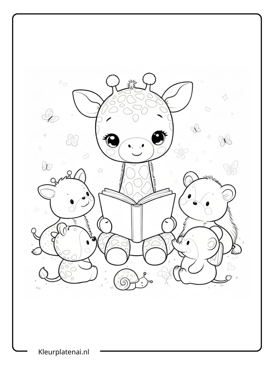 Giraf Kleurplaat (12)