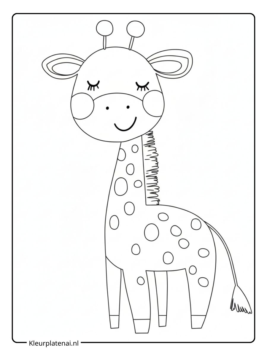 Giraf Kleurplaat (16)