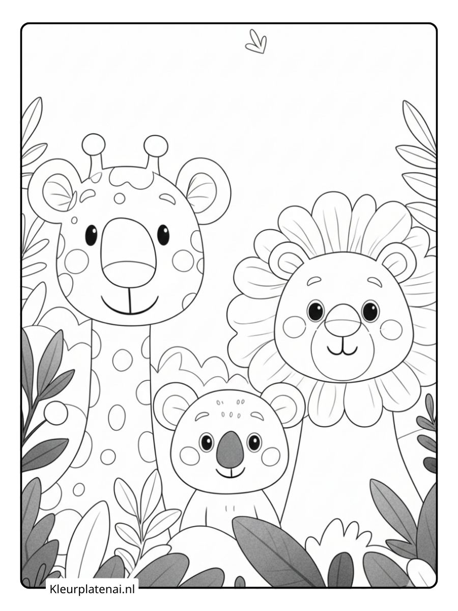 Giraf Kleurplaat (17)