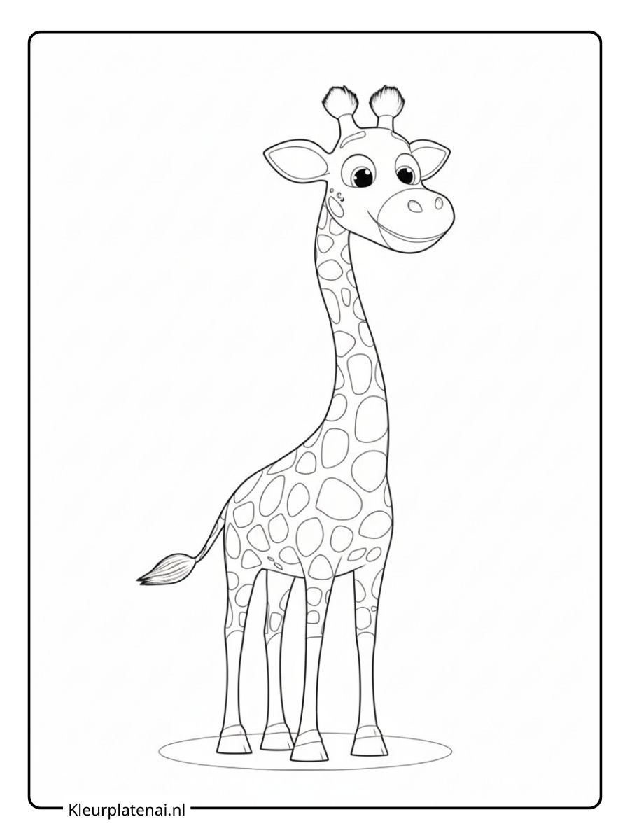 Giraf Kleurplaat (18)