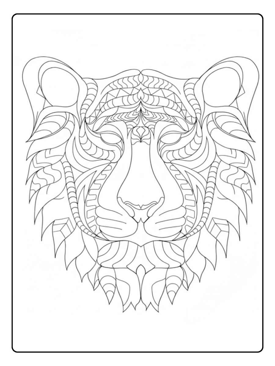 Kleurplaat Dieren Moeilijk Gedetailleerde Savanne scène