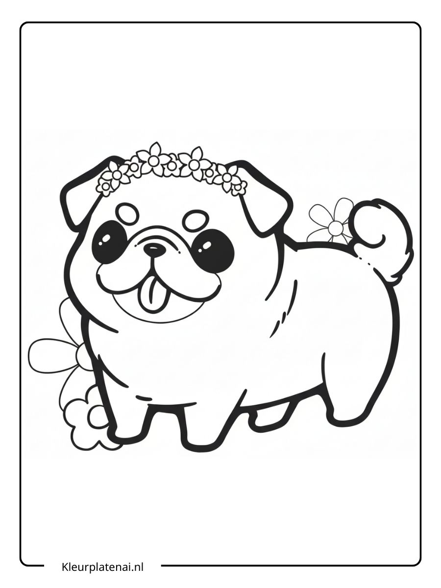 Kleurplaat Hond (15)