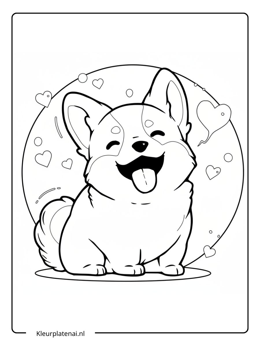 Kleurplaat Hond (5)