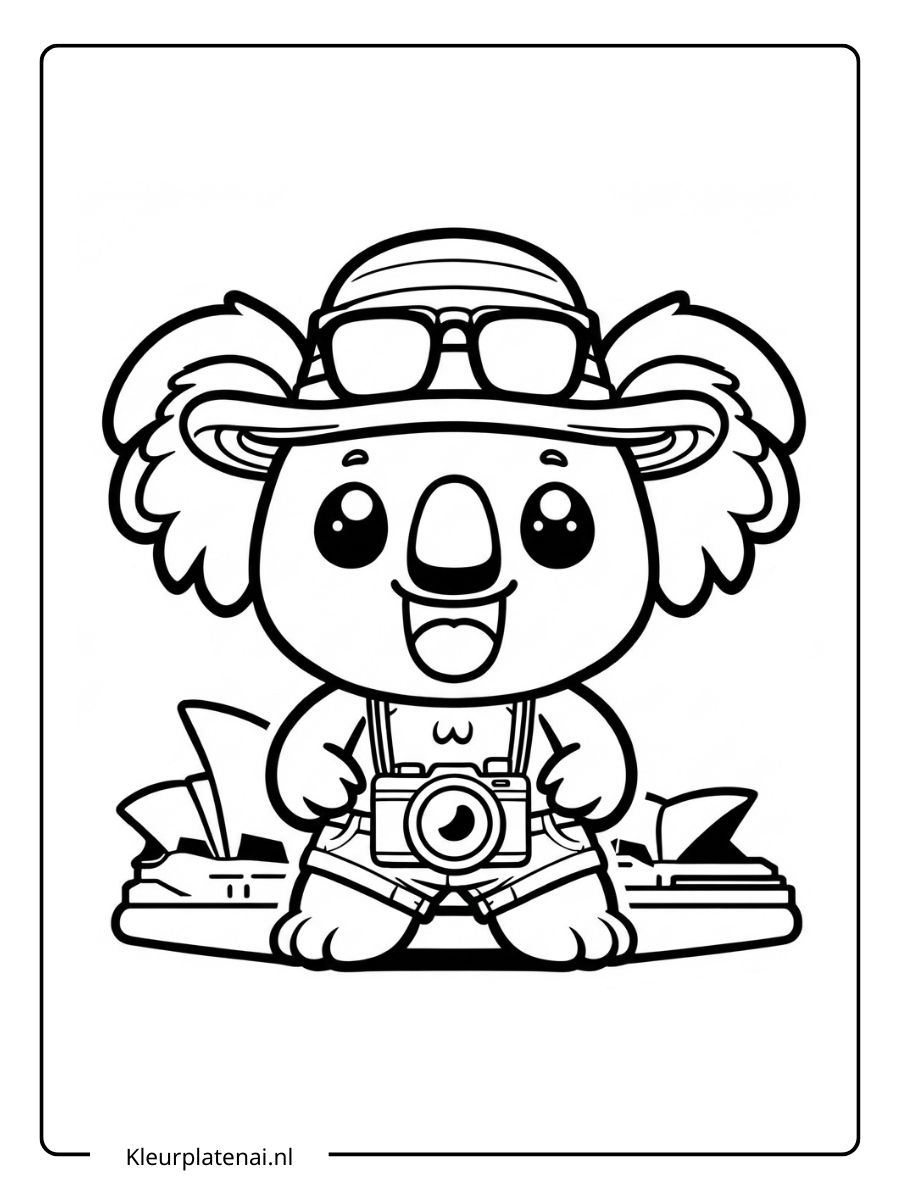 Kleurplaat Koala (13)