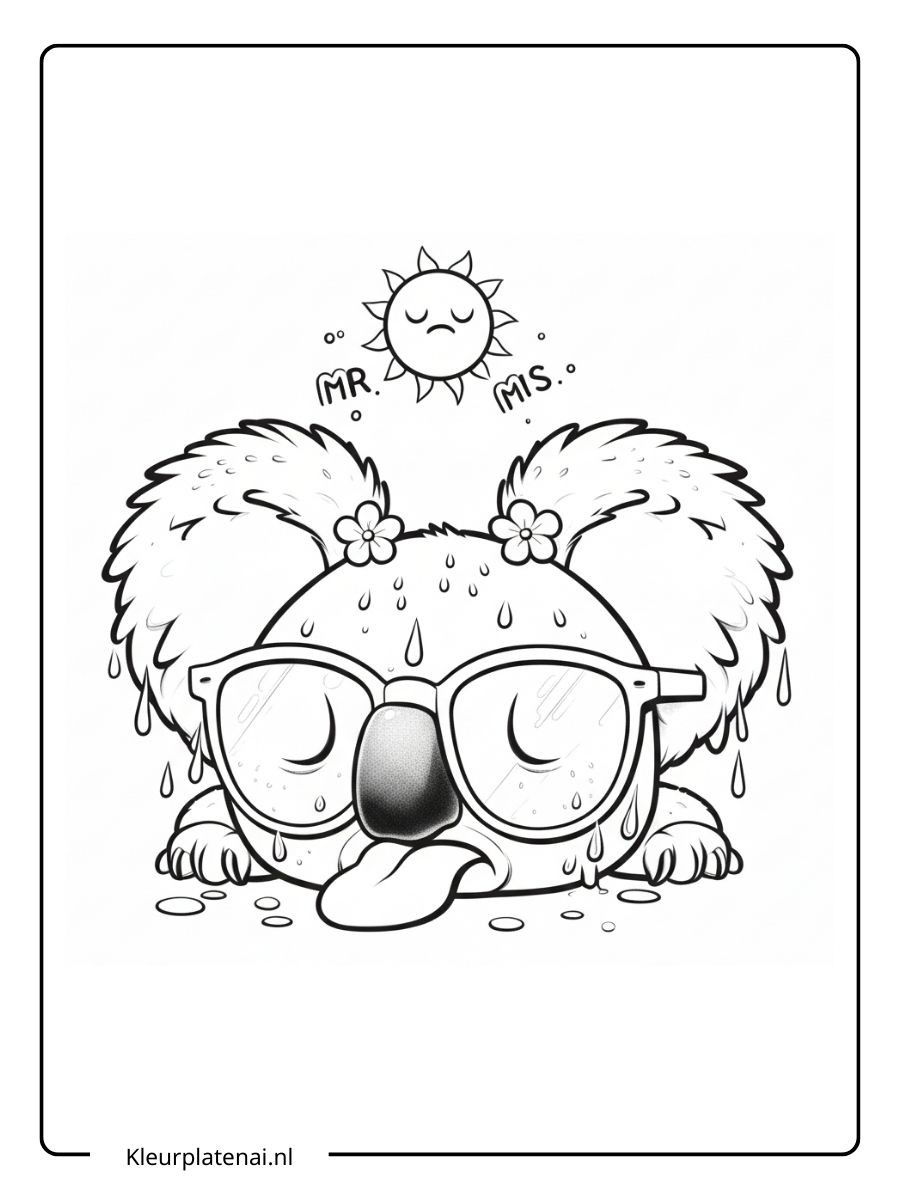Kleurplaat Koala (16)