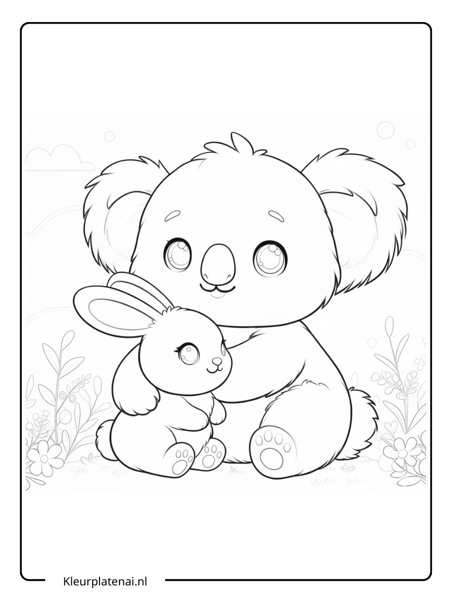 Kleurplaat Koala (17)
