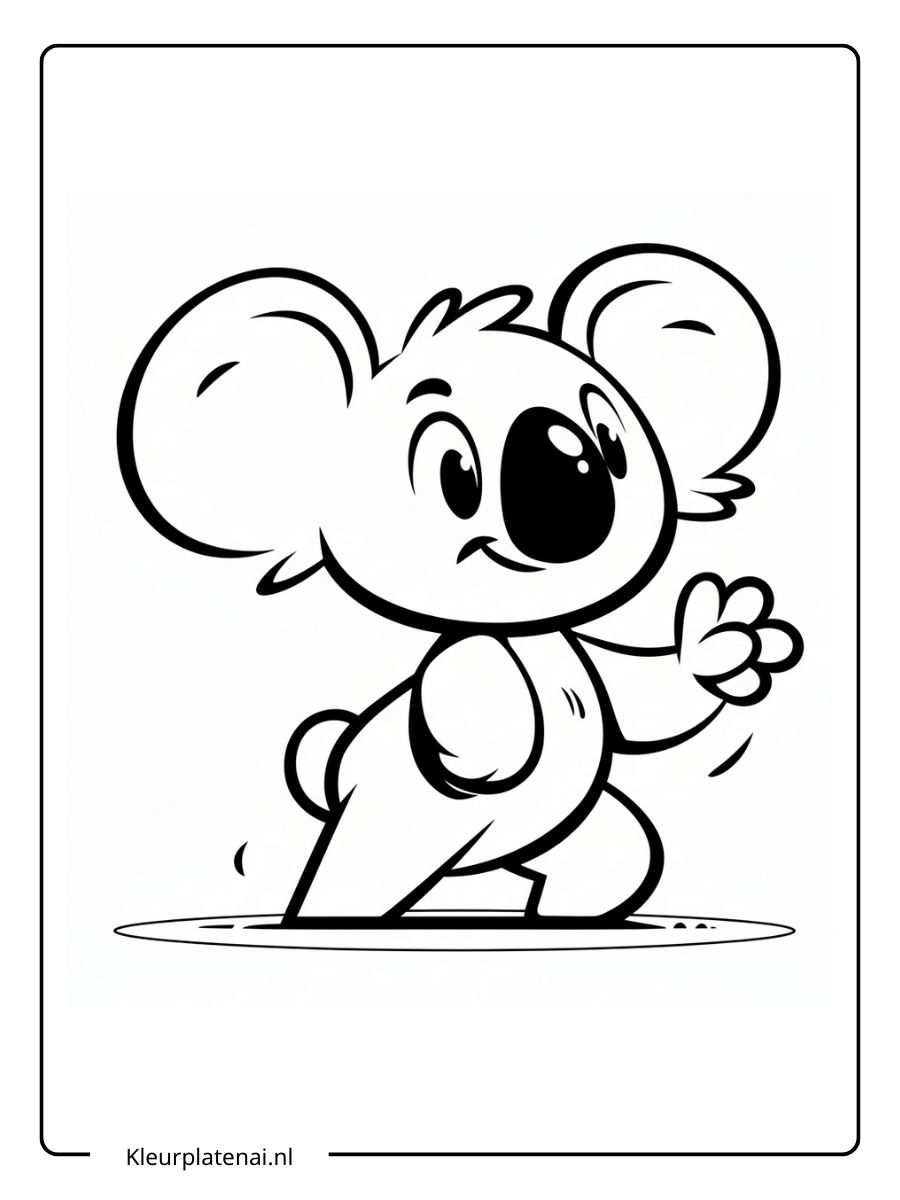 Kleurplaat Koala (7)