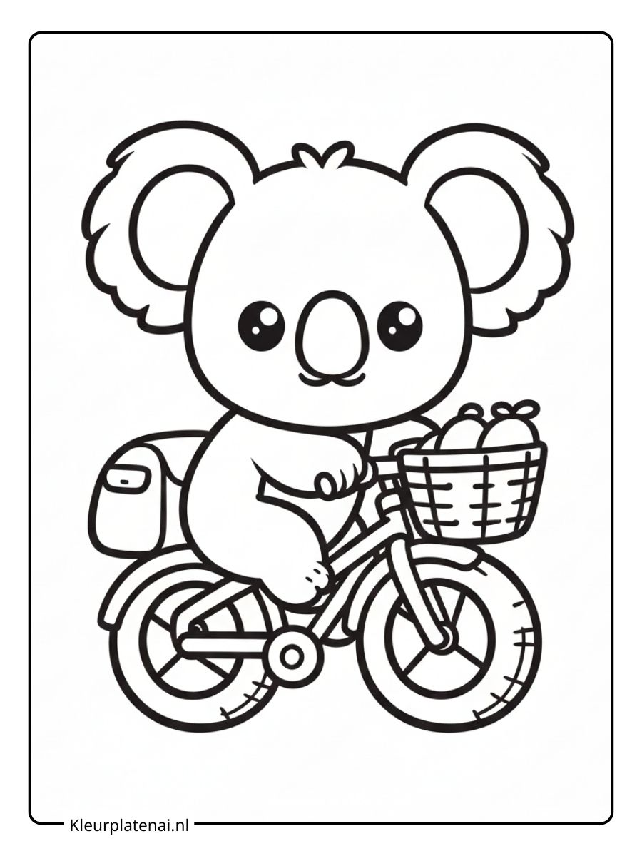 Kleurplaat Koala