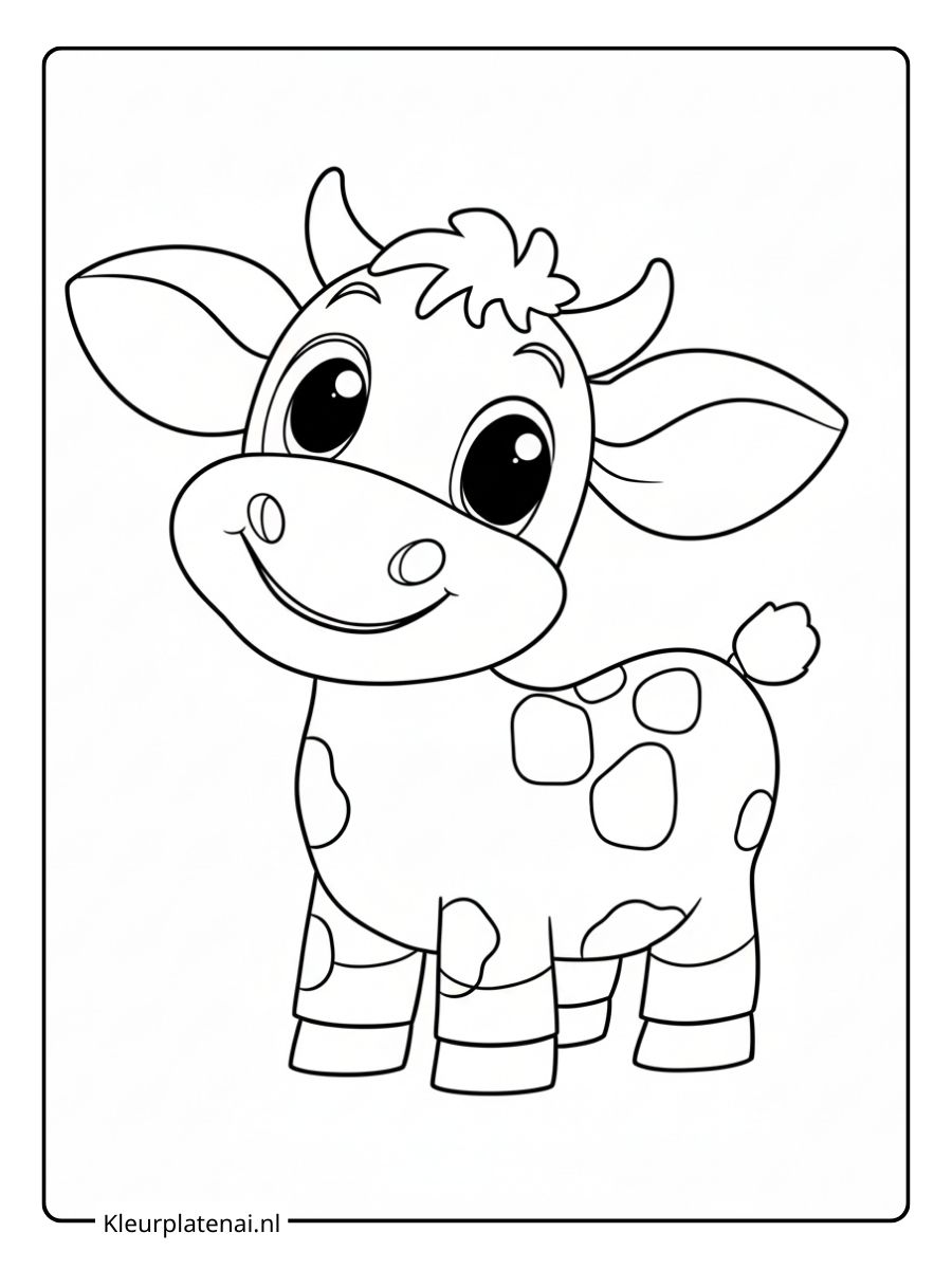 Kleurplaat Koe (5)