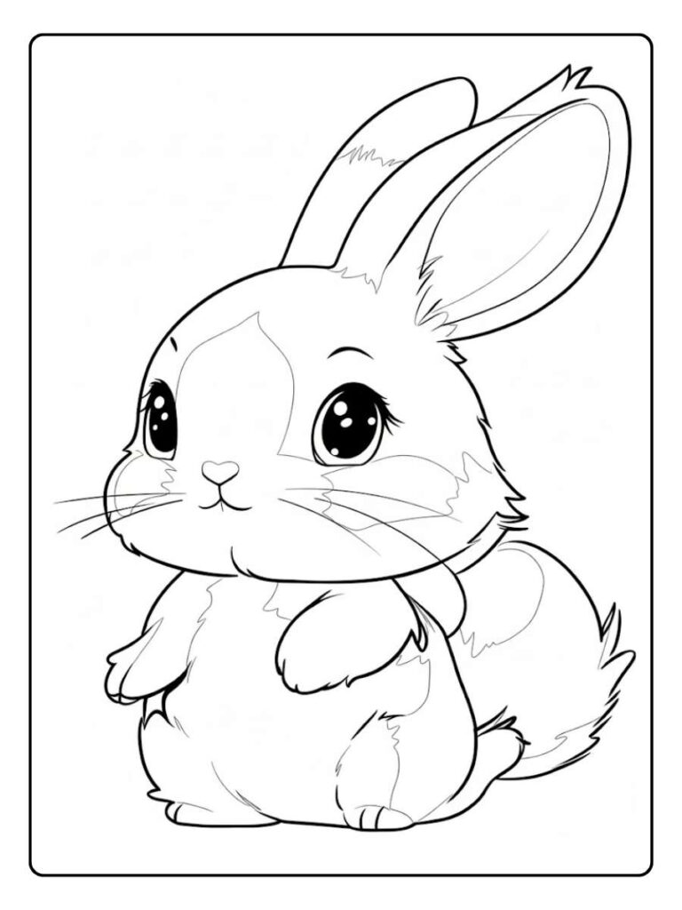 Kleurplaat Konijn Zachte Vriend