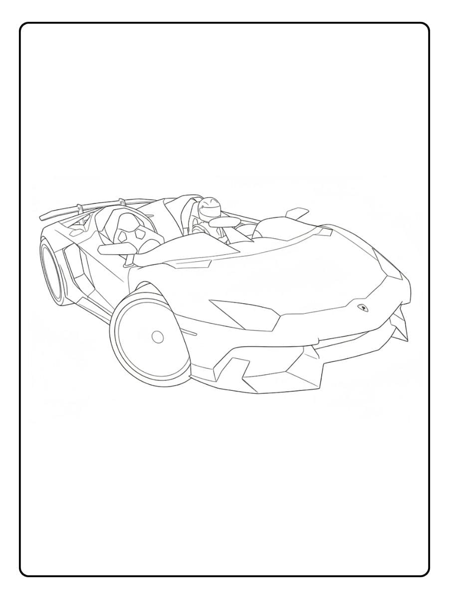 Kleurplaat Lamborghini Aventador S Roadster