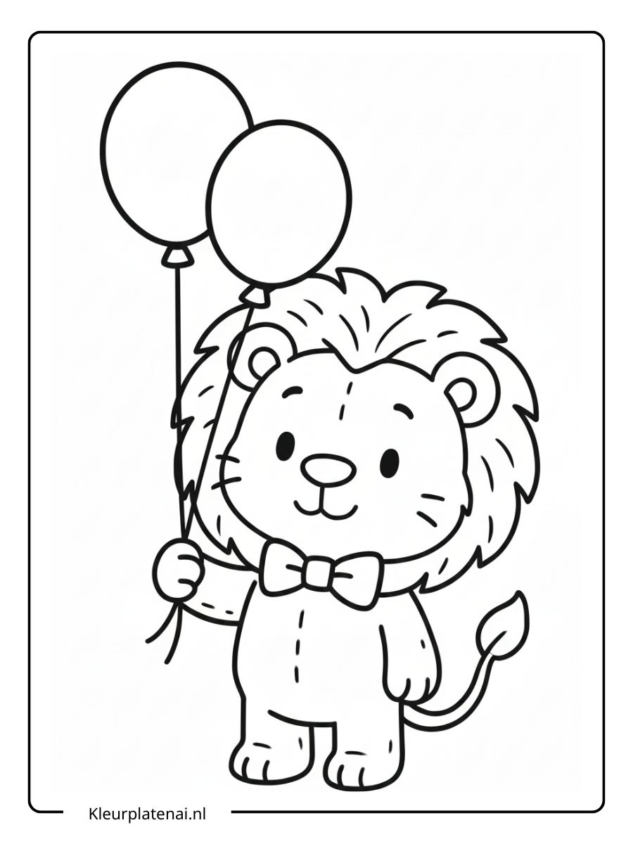 Kleurplaat Leeuw (11)