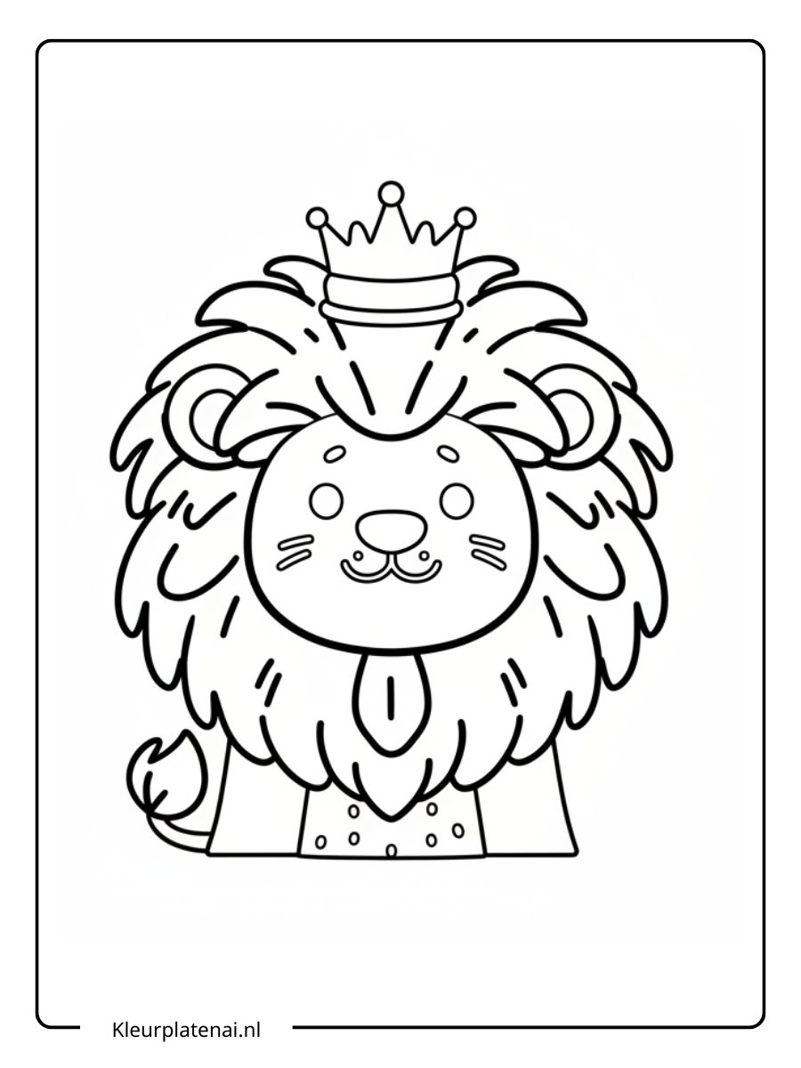 Kleurplaat Leeuw (15)