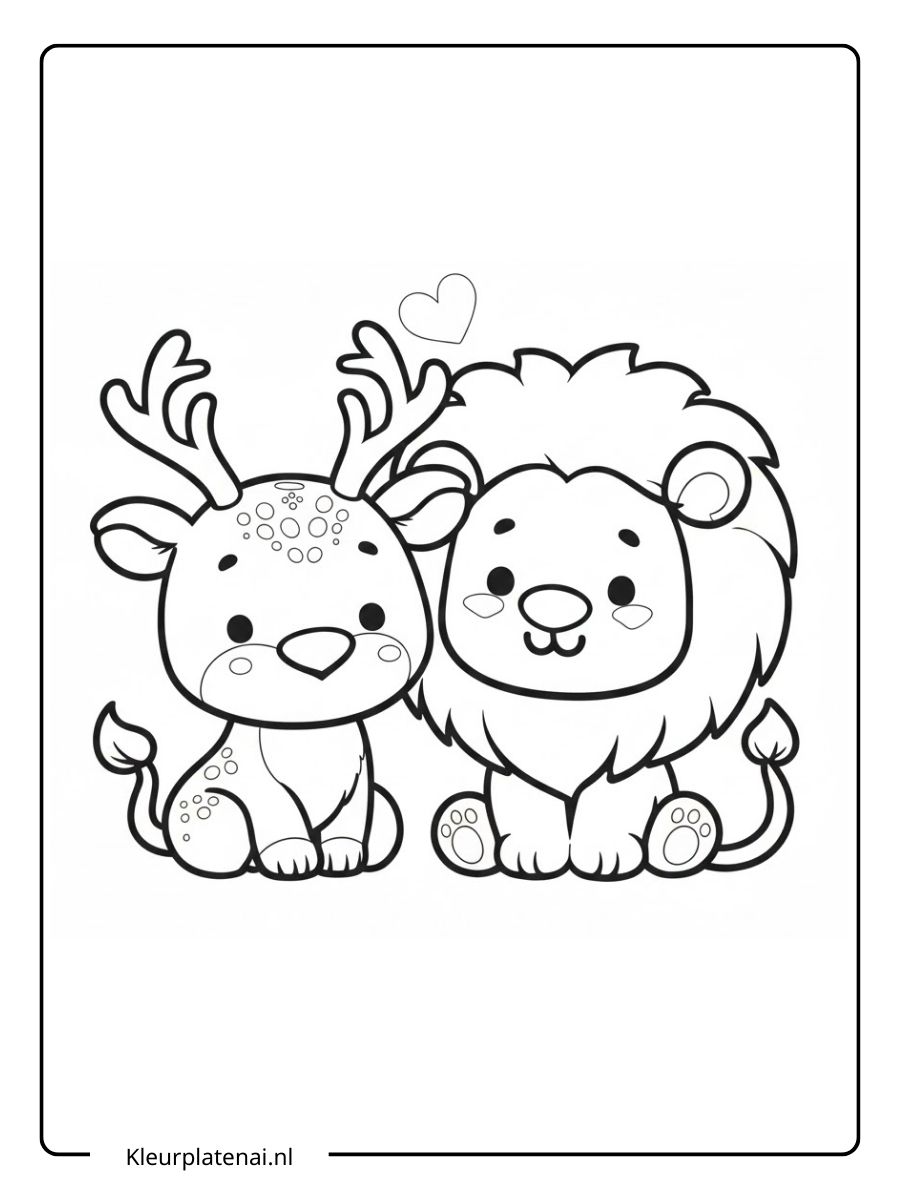 Kleurplaat Leeuw (18)