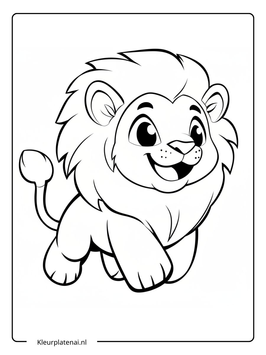 Kleurplaat Leeuw (5)