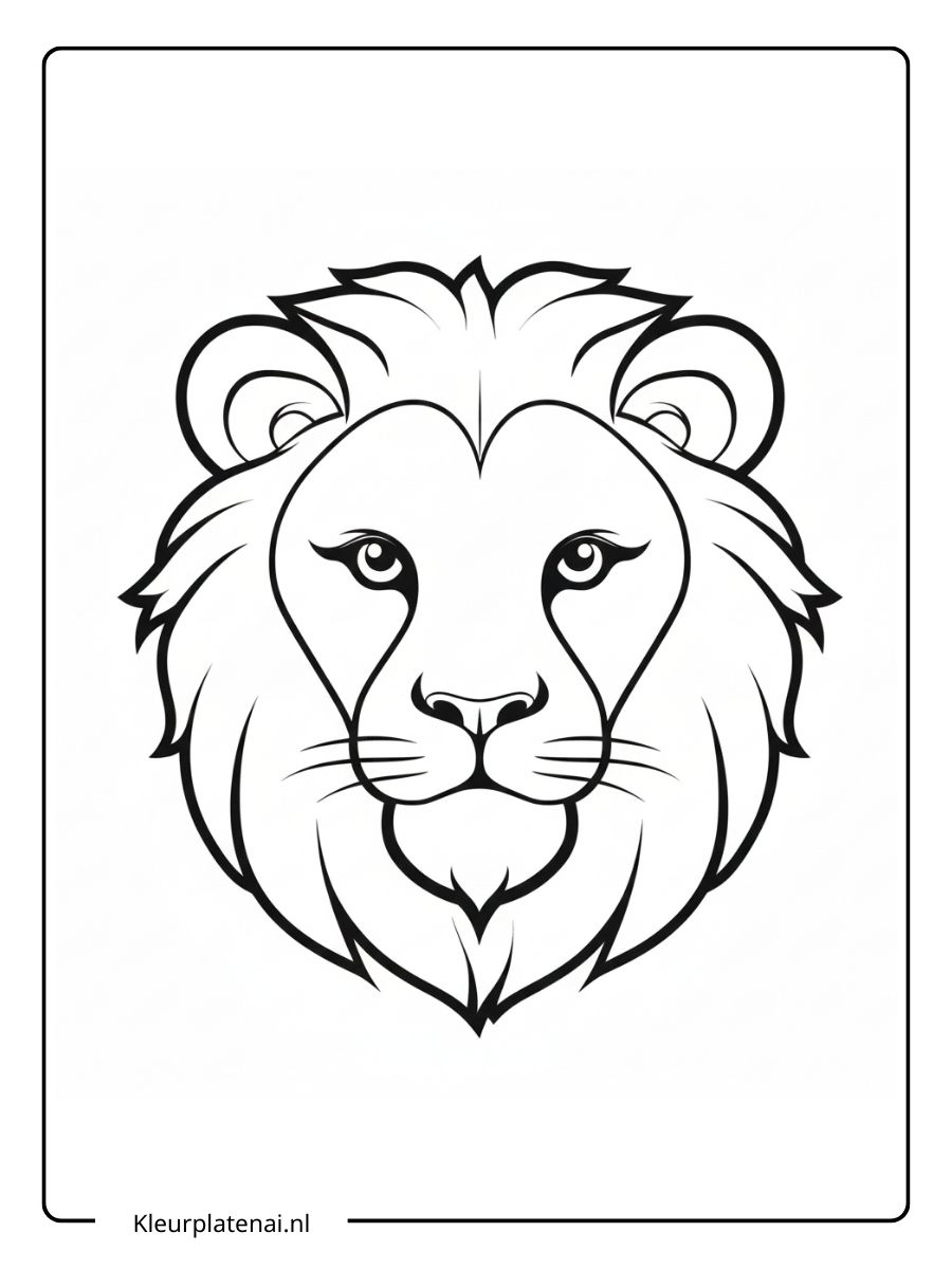 Kleurplaat Leeuw (6)