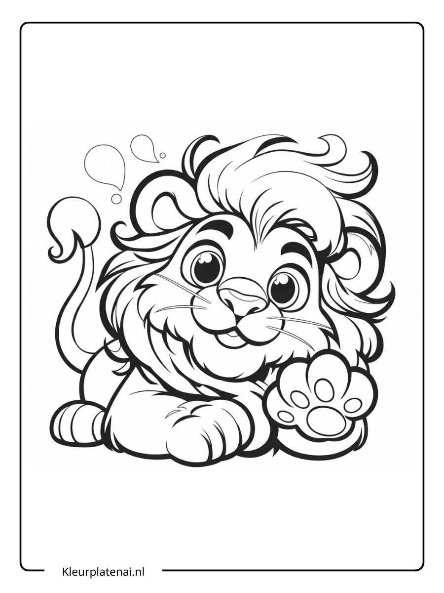 Kleurplaat Leeuw (9)