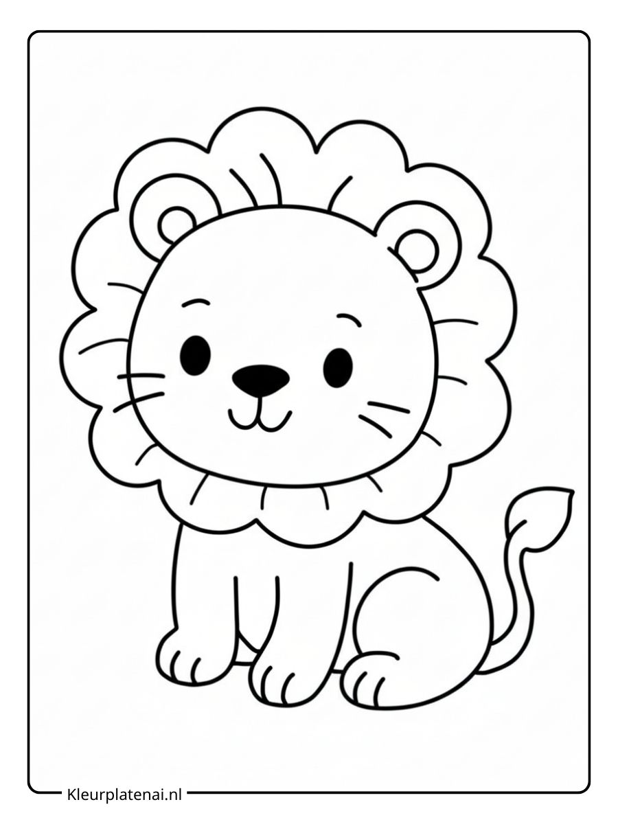 Kleurplaat Leeuw
