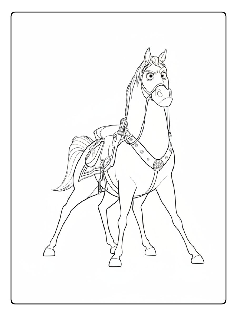 Kleurplaat Paard (14)