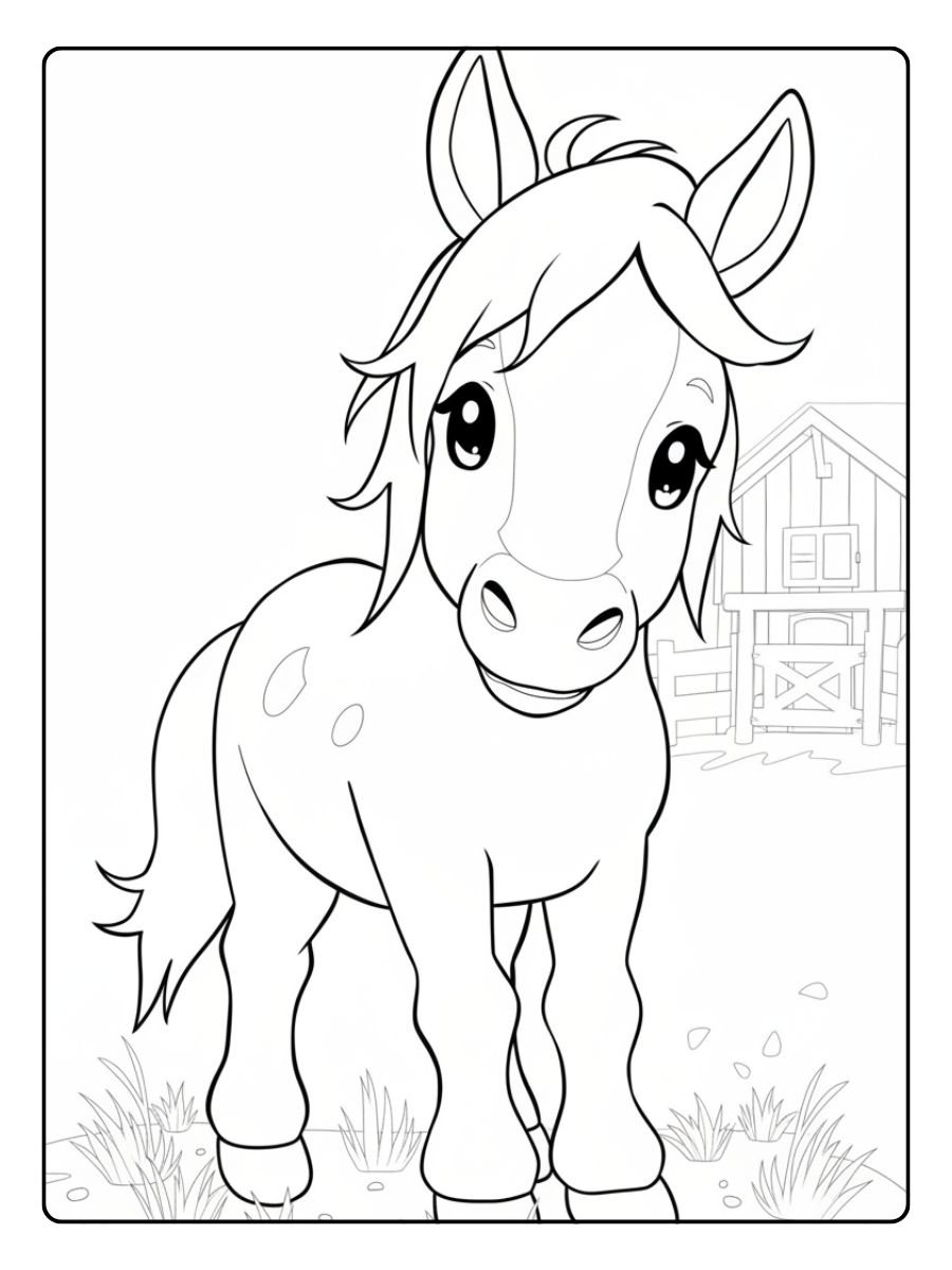 Kleurplaat Paard (15)