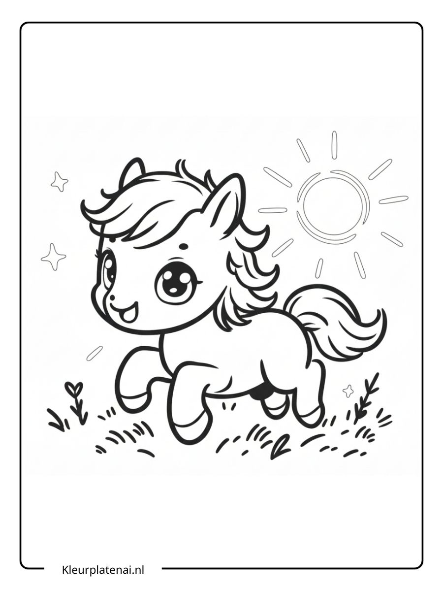 Kleurplaat Paard (2)