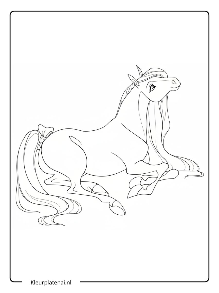 Kleurplaat Paard (4)