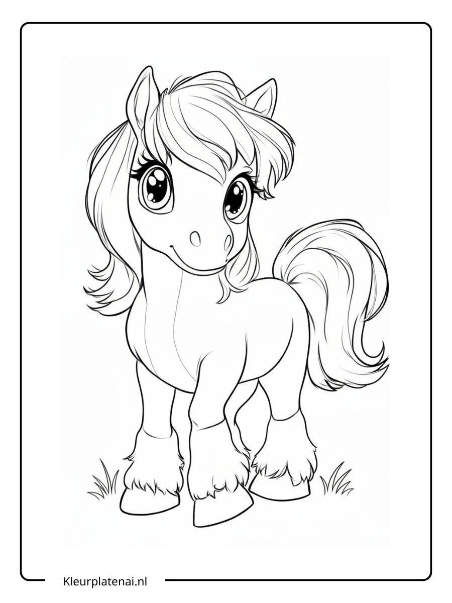 Kleurplaat Paard (5)